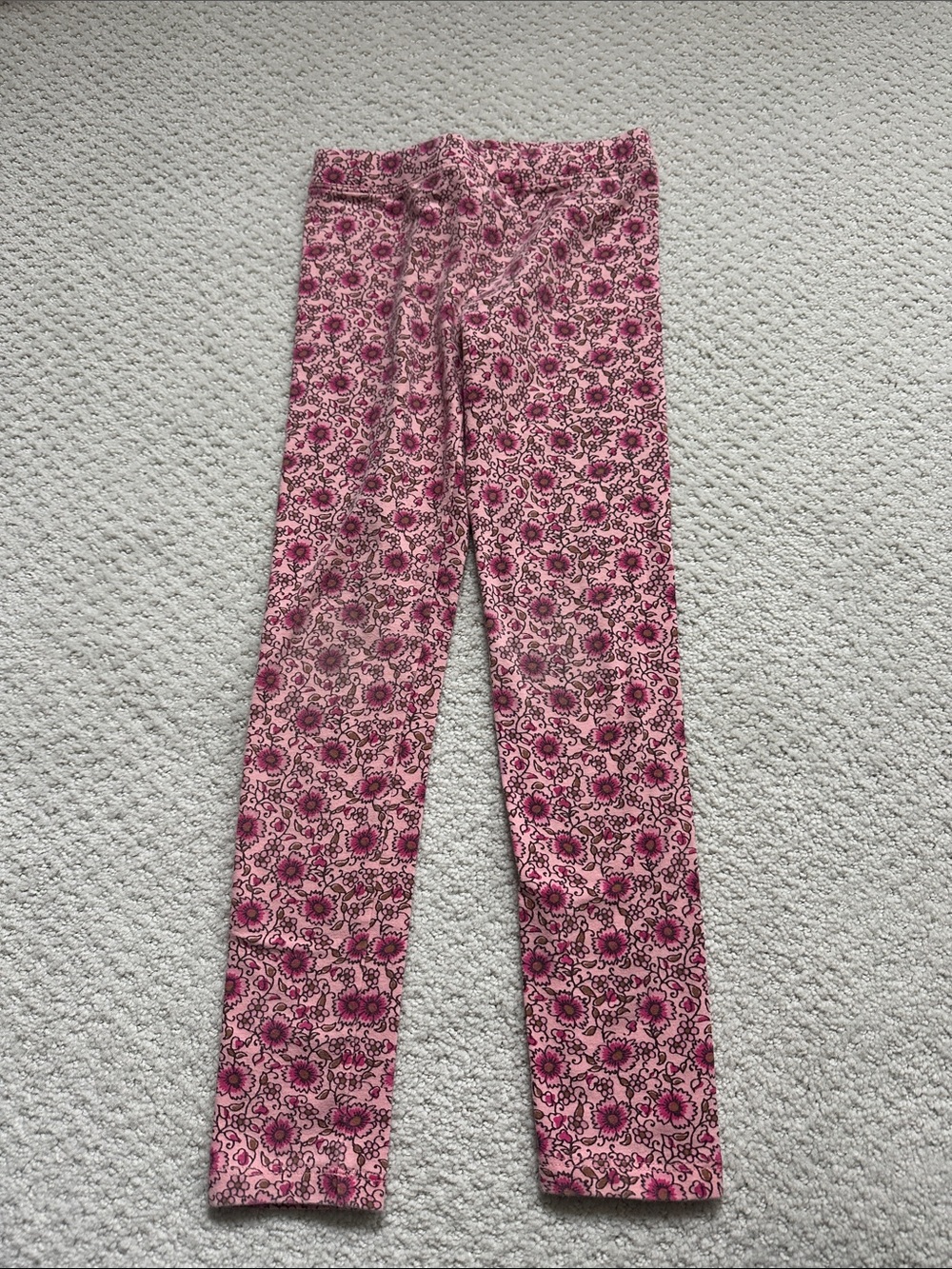 Crewcuts Pink Floral Stretch Leggings